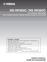 Yamaha NS-IW360C User manual