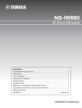 Yamaha NS-IW660 Owner's manual