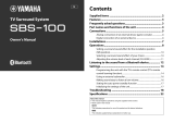 Yamaha SBS-100 Owner's manual