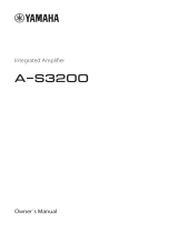 Yamaha A-S3200 Owner's manual