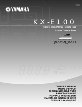 Yamaha KX-E100 Owner's manual