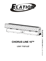 Elation CHORUS LINE 16 User manual