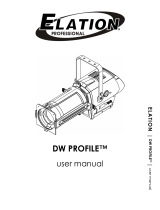 Elation DW Profile User manual