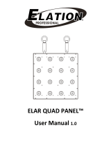 Elation ELAR QUAD PANEL User manual