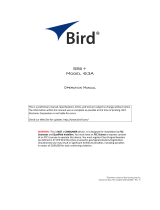 BIRD  Fiber Fed Signal Booster II+  Owner's manual