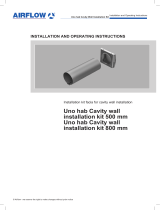 Airflow Unohab cavity wall installation kit Operating instructions