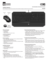 XTREME-GAMING GC-700 Wired Gaming Keyboard & Mouse User manual