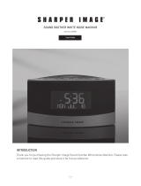 Sharper Image Sound Soother White Noise Machine Owner's manual