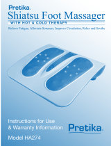 Pretika Shiatsu Cold or Hot Therapy Foot Massager Owner's manual