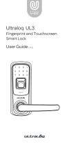 Ultraloq Fingerprint and Touchscreen Smart Lever Lock Owner's manual