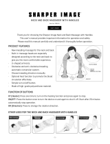Sharper Image Neck and Back Massager User manual