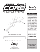 Sharper Image 3-in-1 Core Training System Owner's manual