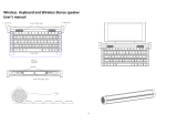 Sharper Image Portable Wireless Keyboard and Speaker Owner's manual