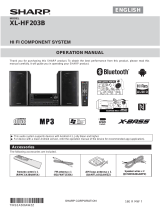 Sharper Image Sharp® XL-HF203B Hi-FI Component System User manual