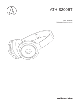 Sharper Image Audio Technica® Wireless On-Ear Headphones User manual