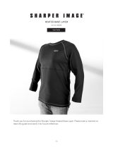 Sharper Image Heated Base Layer 206950 Owner's manual
