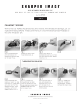 Sharper Image Shaver Blade Replacement Owner's manual