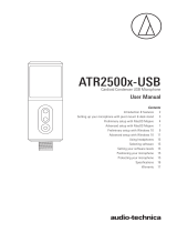 Audio Technica ATR2500x-USB Cardioid Condenser USB Microphone User manual