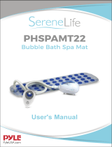 Pyle SereneLife Bubble Bath Spa Mat Owner's manual