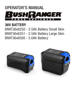 Bushranger 36V 2.5AH Battery Large Skin User manual