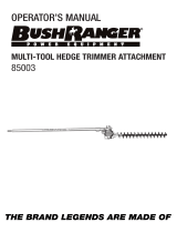 Bushranger Multi Tool Hedge Trimmer Attachment User manual