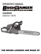 Bushranger Chainsaw 18`` 54.5cc User manual