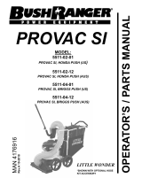 Bushranger 27`` Wide Vacuum Honda GSV190 User manual