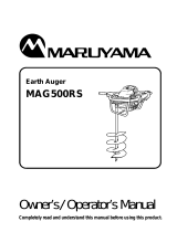 Maruyama MAG500RS User manual