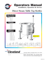 Cleveland Range KDT-12-T User manual