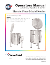 Cleveland SE95036 R6 (Kettle Floor Electric) User manual