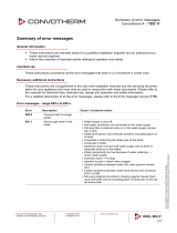 ConvothermTDS 11 - Summary of error messages