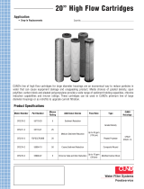 MULTIPLEX Cuno 20'' High Flow Cartridges Specification
