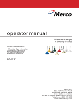 Merco Products Contempo Warmer Lamps Operating instructions