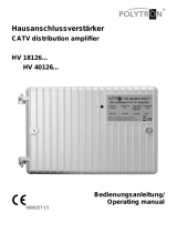 POLYTRON HV 40 Distribution amplifier 40 dB Operating instructions