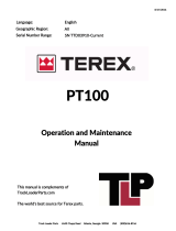 Terex PT100 Forestry Operation and Maintenance Manual