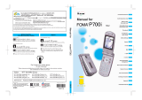 Docomo Foma P700i User manual
