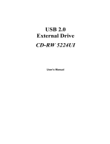 BTC CD-RW 5224UI User manual