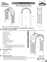 Eden The Stockport Arbor Assembly Instructions
