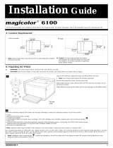 QMS Magicolor 6100 Installation guide