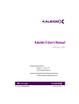 Miranda Kaleido-X (4RU) User manual