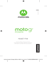 Motorola MOTO G7 Play Read me