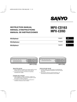 Sanyo MPX-CD93 User manual