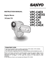 Sanyo Xacti VPC-C4EXS User manual