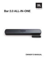 JBL 2.0 All-In-One 2.0 Channel Sound Bar TV/Home Audio Speaker User manual