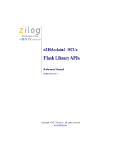 ZiLOG EZ80F91 Reference guide