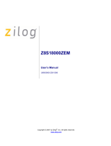 ZiLOG Z8S180 User manual
