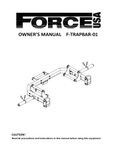 Force USA F-TRAPBAR-01 Owner's manual