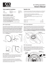 OSD Audio 8" LCR Angled Ceiling Speaker Owner's manual