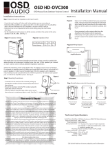 OSD Audio OVC300 Owner's manual