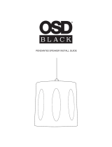 OSD Audio 8" 70V/100V/8-ohm Commercial 2-Way Coaxial Hanging Pendant Speaker Owner's manual